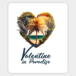 Tropical Valentine No.2: Valentine's Day in Paradise Sticker